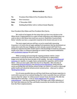 Building Back Better Without The Senate - Memo thumbnail